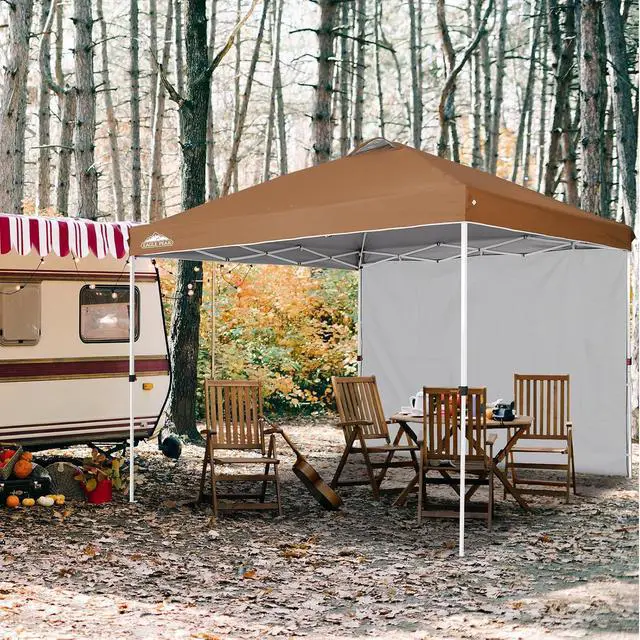 Alt view image 5 of 7 - Sunwall/Sidewall for 10x10 Straight Leg Canopy only, 1 Sidewall, Khaki