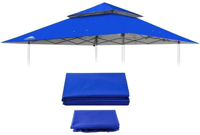 Main image of Replacement Canopy Top for Eagle Peak 13x13 Straight Leg Pop Up Canopy Frame Only, Canopy Cover with Two Tier Air Vent, UPF 50+, Frame NOT Included, Blue