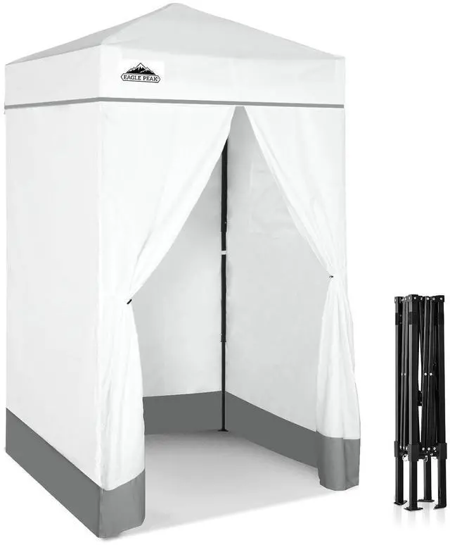 Main image of Flex Ultra Compact 4x4 Pop-up Canopy, Sun Shelter, Changing Room, Portable Privacy Canopy Cabana for Pool, Fashion Photoshoots, or Camping, White
