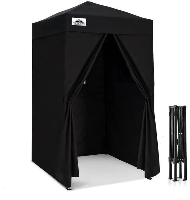 Main image of Flex Ultra Compact 4x4 Pop-up Canopy, Sun Shelter, Changing Room, Portable Privacy Canopy Cabana for Pool, Fashion Photoshoots, or Camping, Black