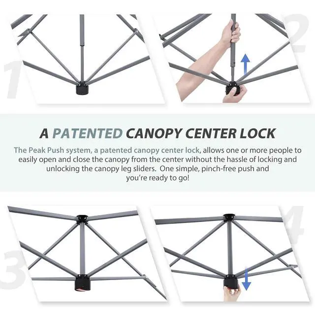 Alt view image 2 of 7 - 13x13 Pop up Canopy Tent w/One Wall, Instant Canopy Easy Set up Folding Shelter w/One Privacy Curtain, 169 Square Feet Sun Shade, Light Pink
