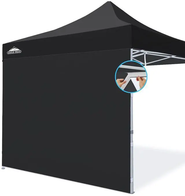 Main image of Wall Panel/Sunwall for 10x10 Heavy-Duty Commercial Canopy Tent, Replacement Sidewall for Marketplace Sun Shelter, 1 Sidewall Only, Black