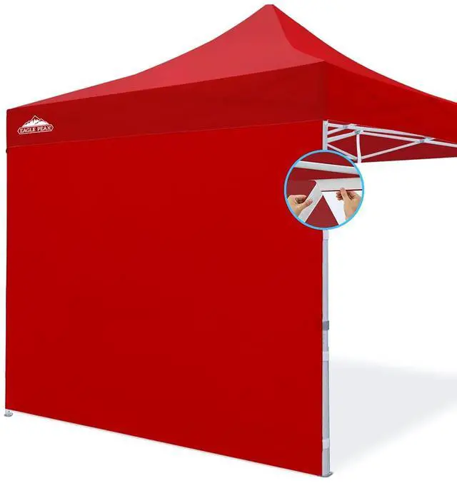Main image of Wall Panel/Sunwall for 10x10 Heavy-Duty Commercial Canopy Tent, Replacement Sidewall for Marketplace Sun Shelter, 1 Sidewall Only, Red