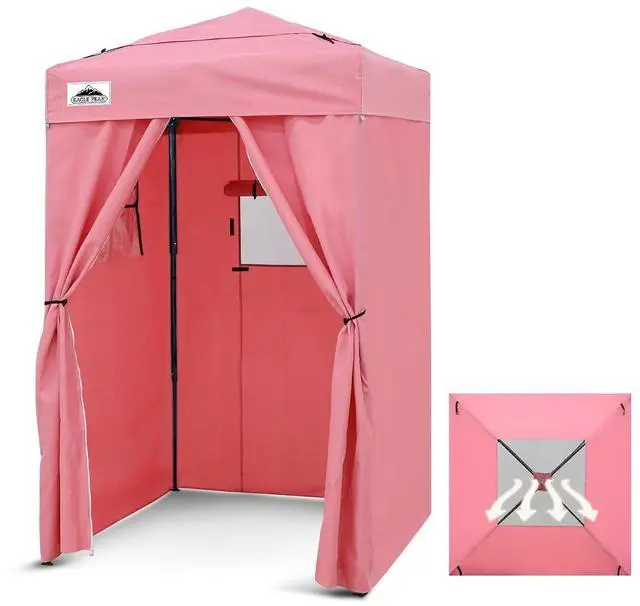 Main image of Flex Ultra Compact 4x4 Pop-up Canopy Tent with Vented Top, Sun Shelter, Fast Set Up Changing Room, Portable Privacy Canopy for Camping, Photoshoots, and More (Pink)