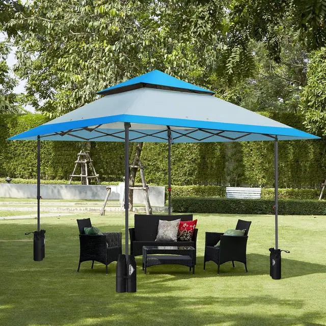 Alt view image 7 of 7 - Canopy Weight Bags 4-Pack, Heavy Duty Sand Bags for Pop Up Canopy Tent, Gazebo, and Greenhouse (Sand Not Included)