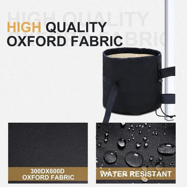 Alt view image 6 of 7 - Pop up Canopy Tent Weight Bags 160 lbs Pack of 4, Gazebo Sand Bags 4pcs Per Set, Sand NOT Included, Black