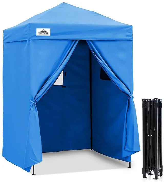 Main image of 5x5 Pop Up Changing Tent, Outdoor Changing Room, Light Blue | Portable, Privacy Tent, Pool Cabana, Dressing Room, Shower & Toilet Use, Opaque Fabric, Instant Setup, Photoshoots, Camping