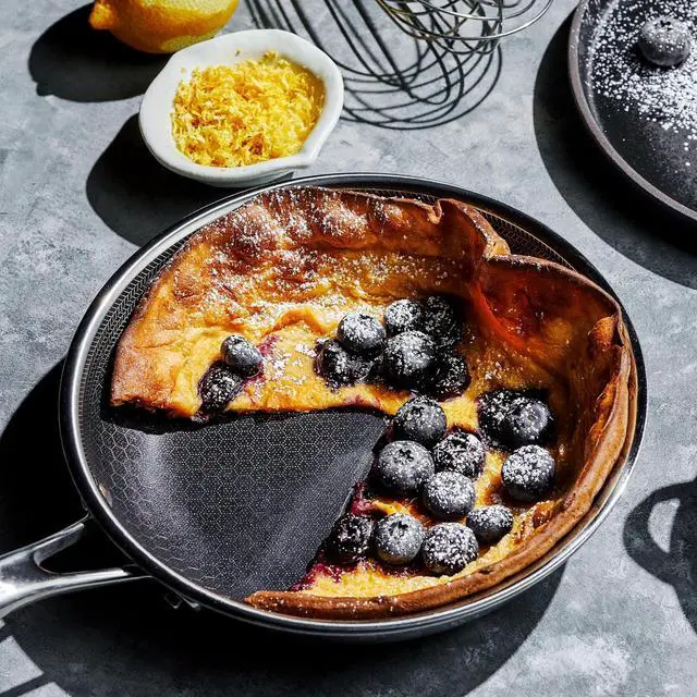 Alt view image 2 of 7 - HexClad 8 Inch Hybrid Nonstick Frying Pan with Lid, Stay-Cool Handle, Dishwasher and Oven Safe, Induction Ready, Frying Pan Skillet Compatible with All Cooktops
