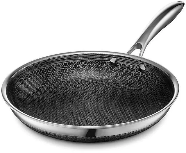Main image of 10 Inch Hybrid Nonstick Frying Pan, Stay-Cool Handle, Dishwasher and Oven Safe, Induction Ready, Compatible with All Cooktops