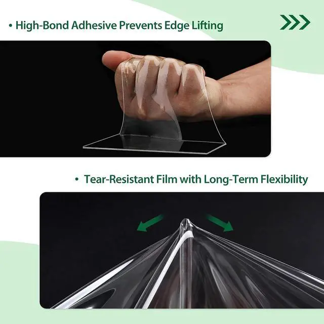 Alt view image 2 of 7 - Greenhouse Repair Tape 4x10, Heavy Duty Clear Waterproof Patch Kit, Sealing Tape for Greenhouse Film, Tent, Awning, RV Roof Repair, 4 Pack, Clear