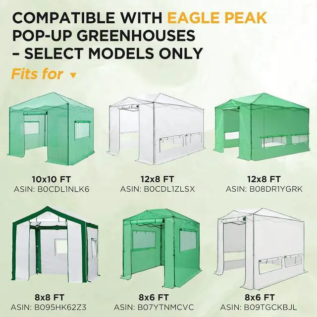 Alt view image 7 of 7 - Greenhouse Center Support Pole with Ground Stakes, Peak Reinforcement Bar for Frame Support & Weather Protection, Stabilization Pole for Pop-Up Greenhouses Compatible with Center Lock Hub
