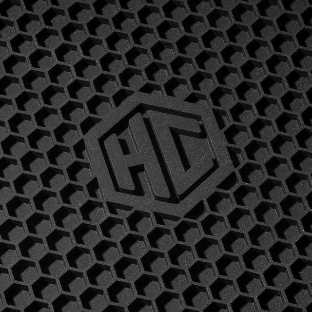 Alt view image 3 of 6 - Hexagon Silicone Trivets, 2-Pack, Nonslip and Heat Resistant Hot Pads, Black