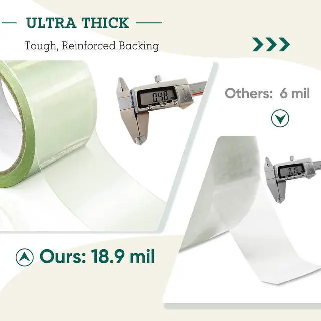 Alt view image 2 of 7 - Greenhouse Cover Repair Tape 2''x15' Heavy Duty 18.9 mil Reinforced Ultra High Performance Acrylic Adhesive Weather Resistant Tape for PE Polyethylene Greenhouse Covers and Film, Clear