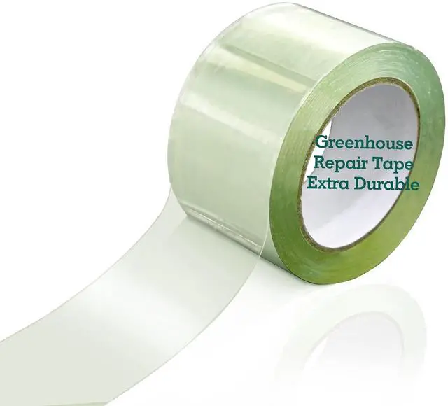 Main image of Greenhouse Cover Repair Tape 2''x30' Heavy Duty 18.9 mil Reinforced Ultra High Performance Acrylic Adhesive Weather Resistant Tape for PE Polyethylene Greenhouse Covers and Film, Clear