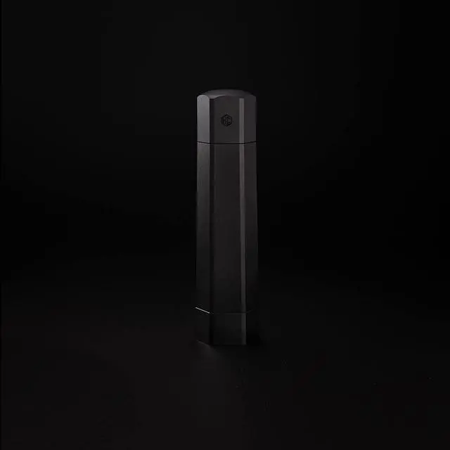 Alt view image 2 of 7 - HexMill Pepper Grinder, Professional Grade Heavy Duty, Refillable, Aluminum Matte Black, Adjustable Ten Coarse Grind Settings