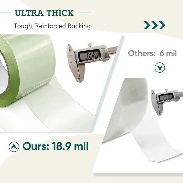 Alt view image 3 of 7 - Greenhouse Cover Repair Tape 2''x30' Heavy Duty 18.9 mil Reinforced Ultra High Performance Acrylic Adhesive Weather Resistant Tape for PE Polyethylene Greenhouse Covers and Film, Clear