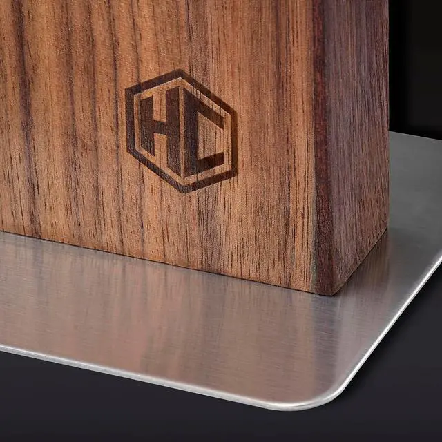 Alt view image 4 of 4 - 13 Inch Magnetic Walnut Knife Block Holder with Strong Enhanced Magnets for Multipurpose Storage in the Home and Kitchen