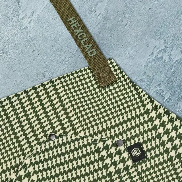 Alt view image 2 of 6 - HexClad Eco Modern Chef Apron for Cooking and Grilling, Professional HexTwill Fabric Aprons with Pockets
