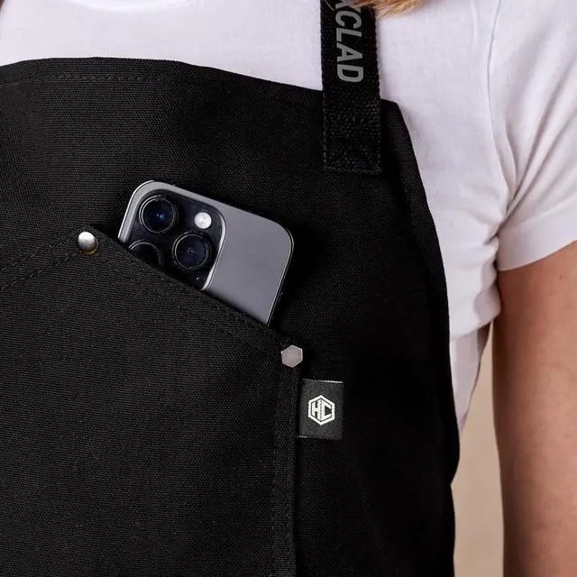 Alt view image 4 of 7 - HexClad Eco Modern Chef Apron for Cooking and Grilling, Professional HexTwill Fabric Aprons with Pockets
