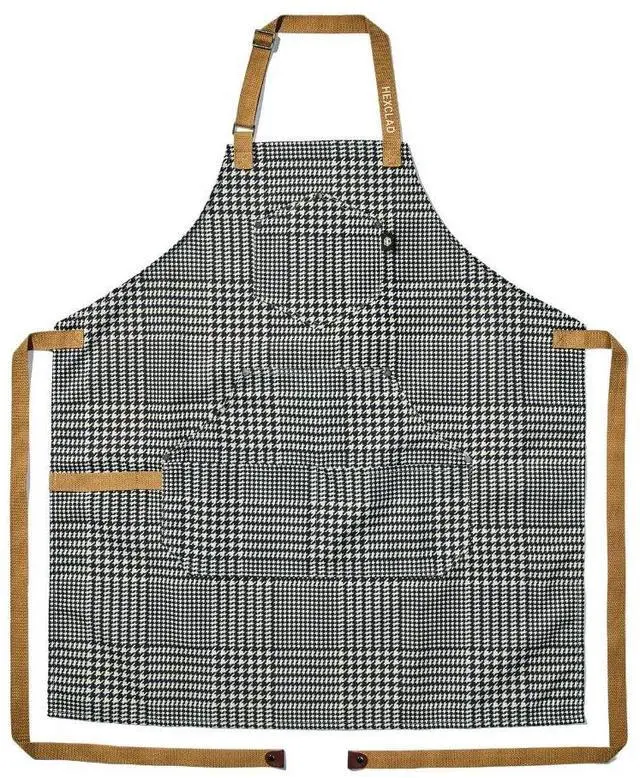 Main image of HexClad Eco Modern Chef Apron for Cooking and Grilling, Professional HexTwill Fabric Aprons with Pockets