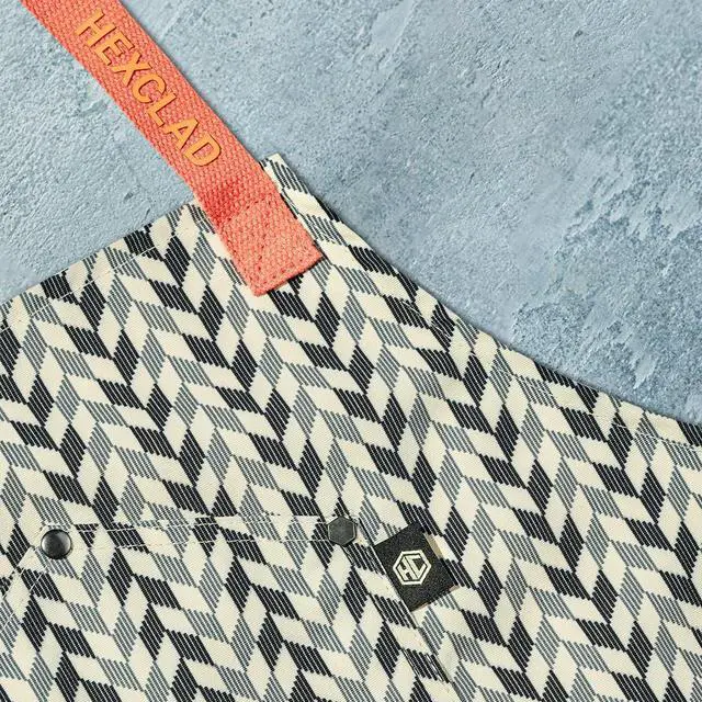 Alt view image 2 of 6 - HexClad Eco Modern Chef Apron for Cooking and Grilling, Professional HexTwill Fabric Aprons with Pockets