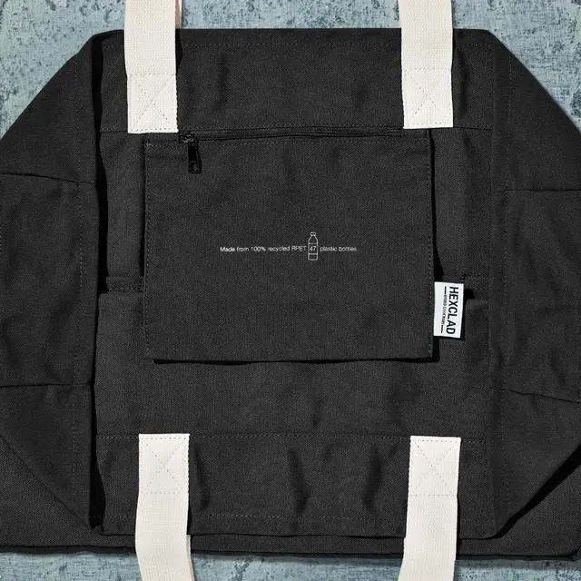 Alt view image 6 of 6 - HexClad Everything Everywhere Bag Recycled rPET Tote with 8 Pockets, Shoulder & Hand Straps, Machine Washable