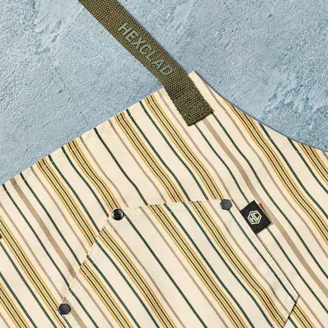 Alt view image 2 of 6 - HexClad Eco Modern Chef Apron for Cooking and Grilling, Professional HexTwill Fabric Aprons with Pockets