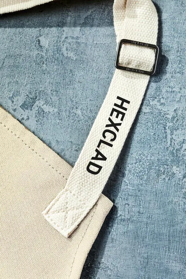 Alt view image 5 of 5 - HexClad Eco Modern Chef Apron for Cooking and Grilling, Professional HexTwill Fabric Aprons with Pockets