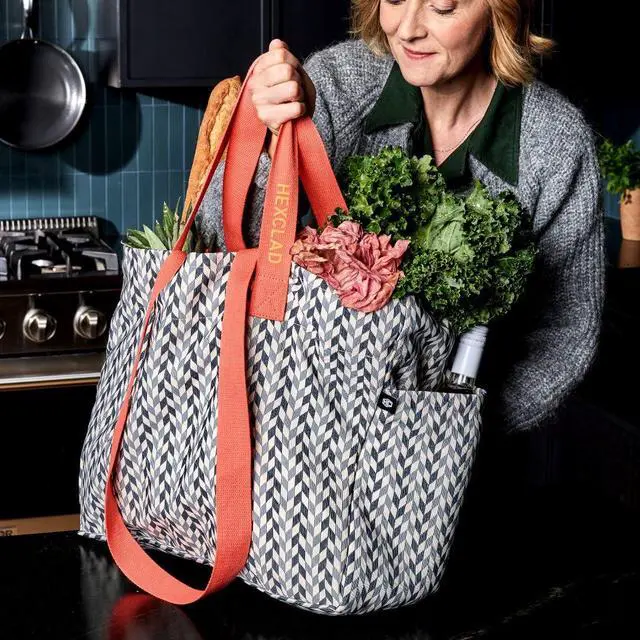 Alt view image 3 of 6 - HexClad Everything Everywhere Bag Recycled rPET Tote with 8 Pockets, Shoulder & Hand Straps, Machine Washable