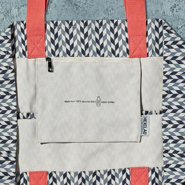 Alt view image 6 of 6 - HexClad Everything Everywhere Bag Recycled rPET Tote with 8 Pockets, Shoulder & Hand Straps, Machine Washable