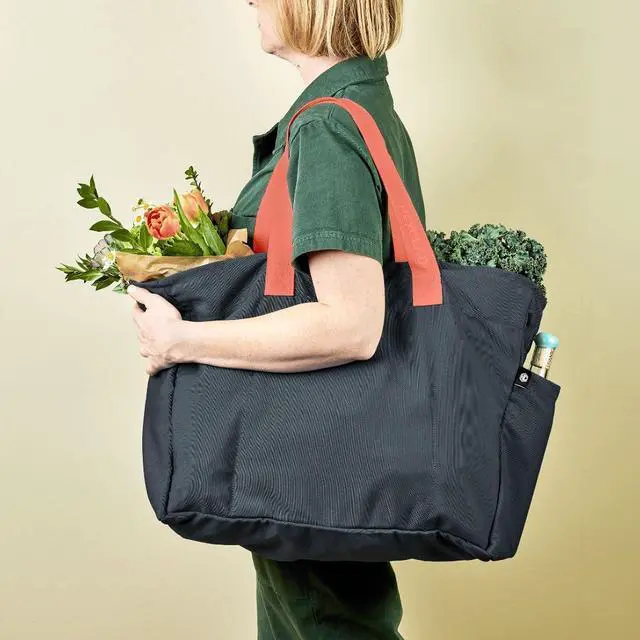 Alt view image 5 of 6 - HexClad Everything Everywhere Bag Recycled rPET Tote with 8 Pockets, Shoulder & Hand Straps, Machine Washable