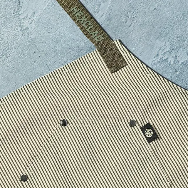 Alt view image 3 of 6 - HexClad Eco Modern Chef Apron for Cooking and Grilling, Professional HexTwill Fabric Aprons with Pockets