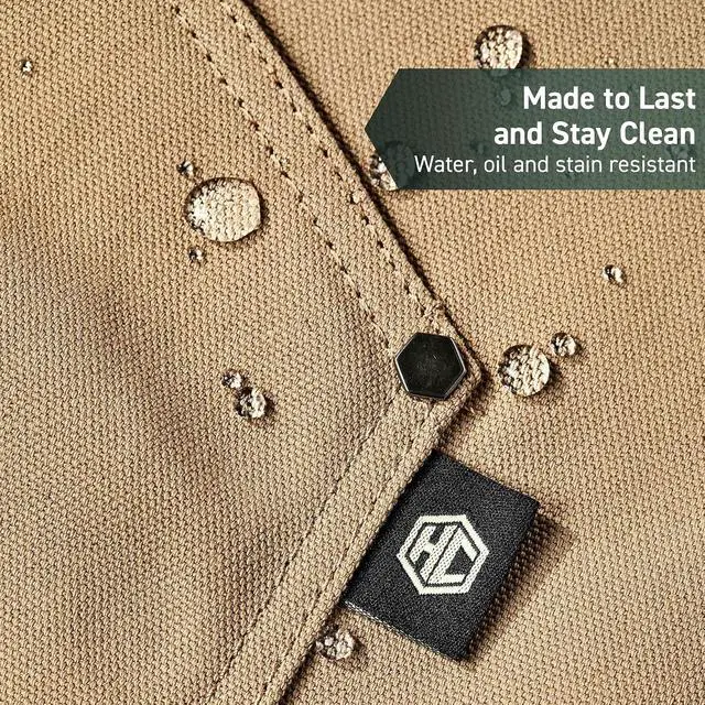 Alt view image 3 of 7 - HexClad Eco Modern Chef Apron for Cooking and Grilling, Professional HexTwill Fabric Aprons with Pockets