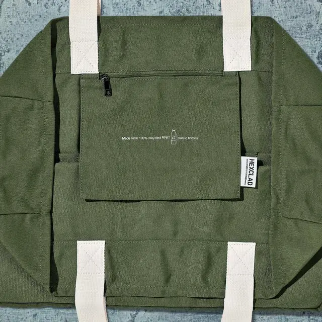 Alt view image 6 of 6 - HexClad Everything Everywhere Bag Recycled rPET Tote with 8 Pockets, Shoulder & Hand Straps, Machine Washable