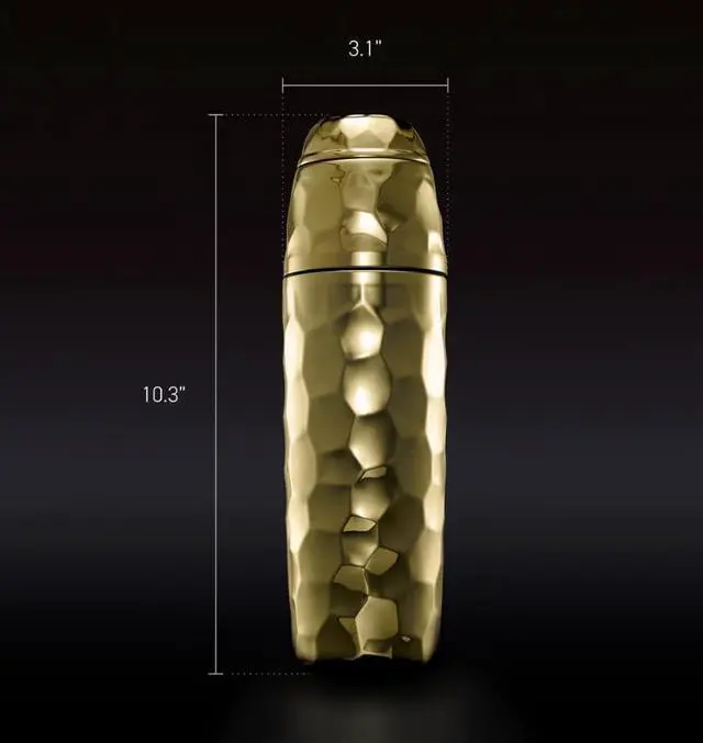 Alt view image 4 of 6 - 25 oz Cocktail Shaker, Vacuum Insulated Bar Shaker with Built-In Jigger & Strainer, Leak-Proof, UV Finish (Gold)