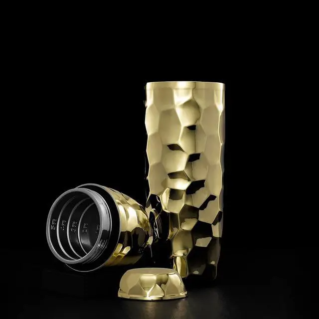 Alt view image 5 of 6 - 25 oz Cocktail Shaker, Vacuum Insulated Bar Shaker with Built-In Jigger & Strainer, Leak-Proof, UV Finish (Gold)