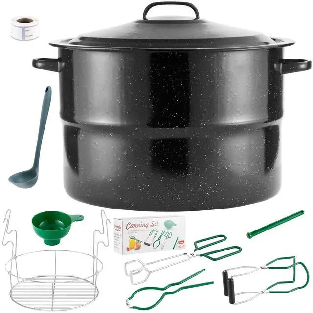 Main image of Canning Pot, 21.5QT Water Bath Canning Pot with Rack and Lid, Stainless Steel Canning Rack, Canning Starter Kit for Beginner, for Home, by Kendane.