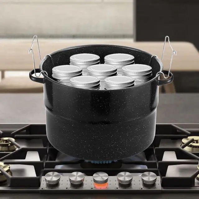 Alt view image 5 of 7 - Canning Pot, 21.5QT Water Bath Canning Pot with Rack and Lid, Stainless Steel Canning Rack, Canning Starter Kit for Beginner, for Home, by Kendane.