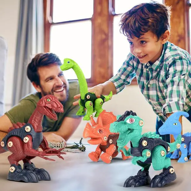 Alt view image 7 of 7 - Kids Building Dinosaur Toys - Boys STEM Take Apart Construction Set Educational Dino Kit Play Set Easter Party Favors Christmas Birthday Gifts for Toddler Girls Age 3 4 5 6 7 8 + Year Old