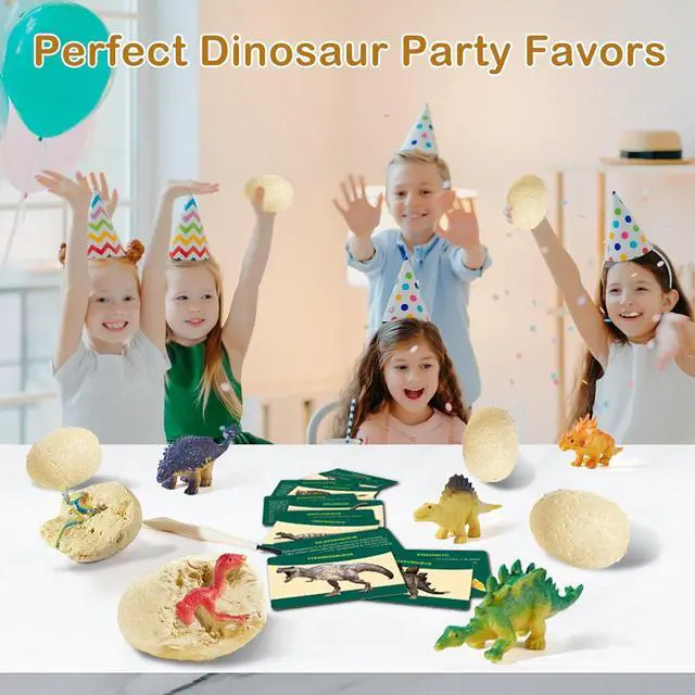 Alt view image 7 of 7 - Dino Fossil Eggs Dinosaur Toys - 12 Dinosaur Eggs Dig Excavation Kit w Play Mat for Kids Ages 5-7 Easter Basket Essentials STEM Toy Christmas Birthday Gift for Boys Girls 3 4 5 6 7 8 + 8-13 Years Old