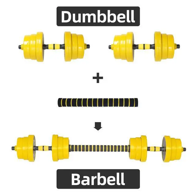 Alt view image 2 of 6 - Weights, Dumbbell Set, Kettlebells, Adjustable Dumbbells, Barbell Weight Set, 20-40-50-70LB 3-in-1 set, Non-Slip, All-purpose