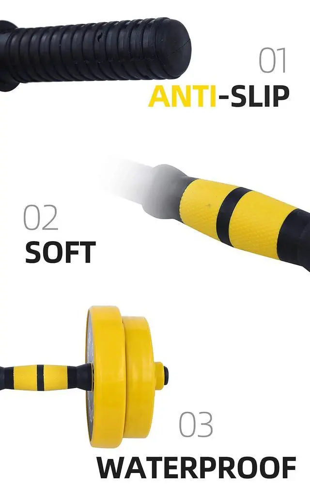 Alt view image 4 of 6 - Weights, Dumbbell Set, Kettlebells, Adjustable Dumbbells, Barbell Weight Set, 20-40-50-70LB 3-in-1 set, Non-Slip, All-purpose