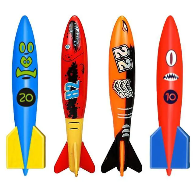 Alt view image 7 of 7 - Pool Diving Toys Games - 25PCS Swimming Pool Toys with Dive Sticks and Rings Underwater Treasures Torpedo Bandits Fish Toy etc Fun Water Swim Toy for Boys Girls Adults Kids Teens