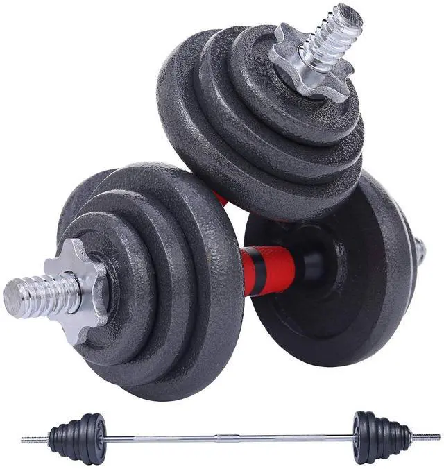 Main image of Adjustable Dumbbells, Barbell Weight Set, Dumbbell Set, Weights Adjustable 22/33/44/66/105 Lbs Home Gym 2 in 1, Anti-Slip Handle, All-Purpose, Office, Fitness