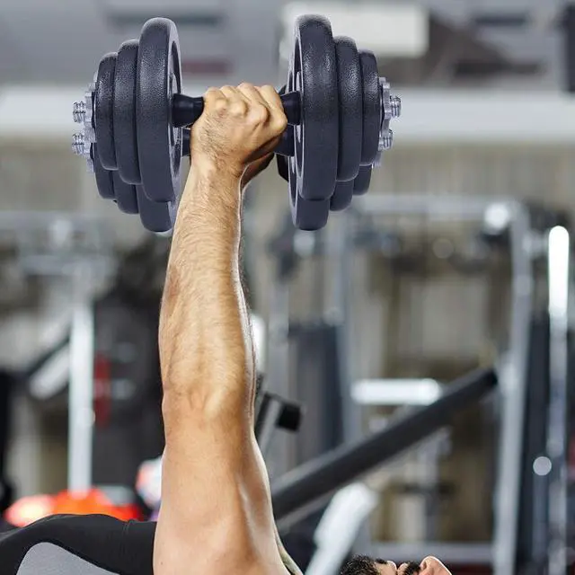 Alt view image 6 of 7 - Adjustable Dumbbells, Barbell Weight Set, Dumbbell Set, Weights Adjustable 22/33/44/66/105 Lbs Home Gym 2 in 1, Anti-Slip Handle, All-Purpose, Office, Fitness