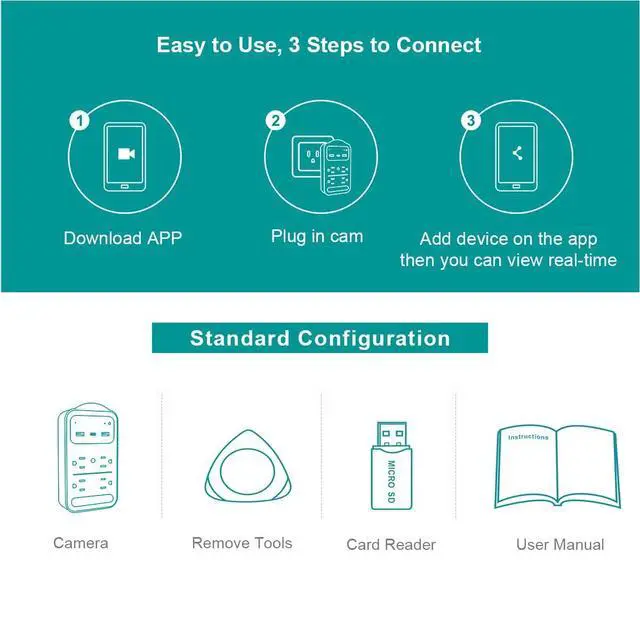 Alt view image 7 of 7 - 2026 Upgraded 4K Hidden Camera with Night Vision,Wireless WiFi Wall Outlet Camera,Motion Detection|SD Storage Indoor Camera for Pet|Home|Office (White)