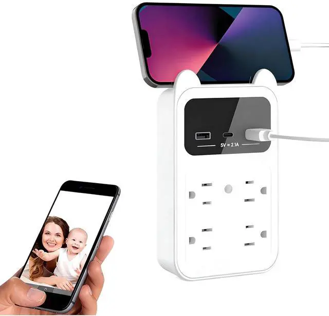 Main image of 2026 Upgraded 4K HD Hidden Camera Wall Outlet Camera, Wireless Nanny Cam with 120° Wide Angle Loop Recording Motion Detection Easy Setup for Home, Pets & Office Indoor Security (White)