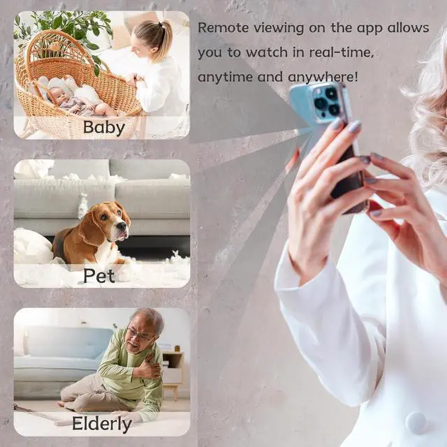 Alt view image 2 of 6 - 2026 Upgraded 1080P HD Spy Nanny Cam Hidden Camera Charger with 5 USB Ports, WiFi Security Camera, Live Streaming, Motion Detection, Pet Camera, Indoor Home Office Monitoring