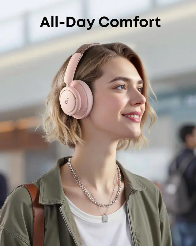 Alt view image 4 of 7 - soundcore Life Q30 by Anker, Hybrid Active Noise Cancelling Headphones with Multiple Modes, Hi-Res Sound, Custom EQ via App, 50H Playtime, Comfortable Fit, Bluetooth, Multipoint Connection