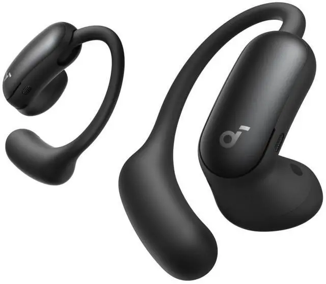 Main image of Soundcore AeroFit 2 Pro by Anker, Dual-Form Earbuds, Open-Ear & Active Noise Cancellation Forms, 5-Level Adjustable Ear Hooks for Dual Forms, Hi-Res Audio with LDAC, 4-Mic AI Clear Calls